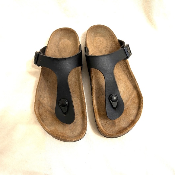 🌻😎 Birkenstock Gizeh $ 59 - Size 36/ US 5 -5.5 Black. # 27 - Picture 1 of 7